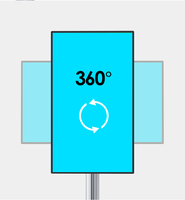Soporte de Monitor LCD LED de elevación libre de aleación de aluminio, mesa de sujeción de movimiento completo, montaje de TV L0, nuevo