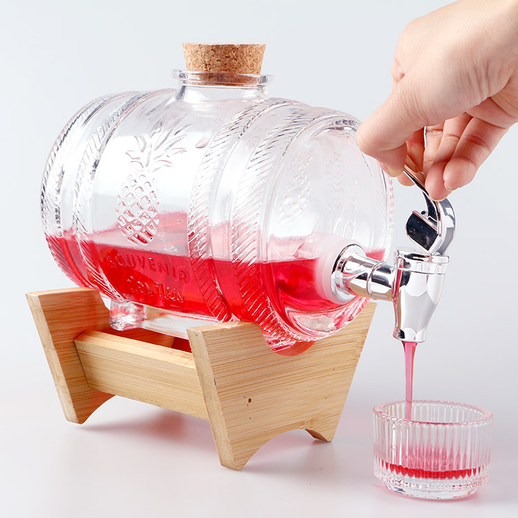 wine glass bottles with dispenser
