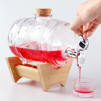 Bouteille de vin en verre avec robinet, 1 litres, 500 ml, vente en gros