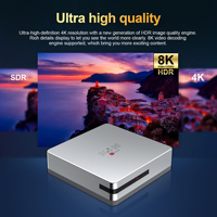 Boîtier TV intelligent HCS96 Silver OEM Android 16 4K, lecteur multimédia Allwinner H313 Quad Core, 4 Go de RAM, 64 Go de ROM, vente en gros d'usine