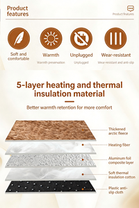 Selbstheizende Haustiermatte, automatisch wärmende Katzenliege, konstante Temperatur Hundebett und warme Hundematte für den Winter, kleine Tiere - Product Image 6