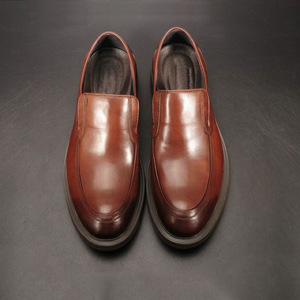 Chaussures en cuir rétro formelles et décontractées, style britannique, à lacets, en cuir de vachette première couche, pour mariage, directement de l'usine - Product Image 2