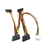 Adaptateur d'alimentation DVR 4 broches vers câble d'alimentation de disque dur SATA compatible avec l'enregistreur vidéo Hikvision