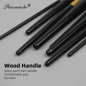 <span class=keywords><strong>Pennelli</strong></span> <span class=keywords><strong>per</strong></span> Pittura Acrilica Panwenbo, Setole in Nylon, Testa Piatta Singola, Pennello Professionale <span class=keywords><strong>per</strong></span> Pittura a Olio - Product Image 3