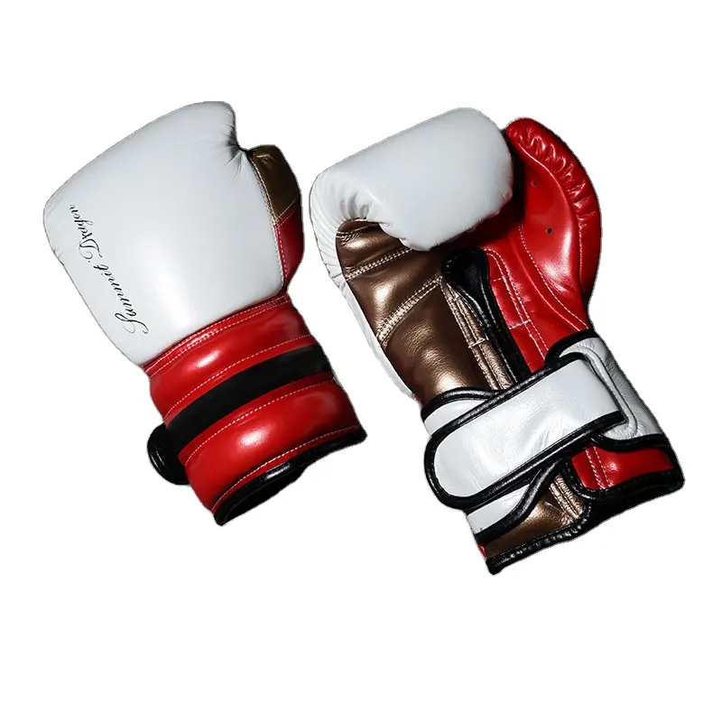 2021 Professionele Vechten Bokshandschoenen Pakistan Lederen Custom Logo Boxing Vechten Handschoenen