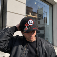 Gorra Clásica de Algodón 100% con Bordado en Relieve y Estrella de Diamantes de Imitación, OEM/ODM al por Mayor, con Maqueta Gratuita para Eventos Musicales
