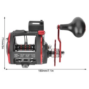 Moulinet <span class=keywords><strong>de</strong></span> <span class=keywords><strong>pêche</strong></span> en <span class=keywords><strong>mer</strong></span> portable avec compteur d'affichage numérique roue latérale <span class=keywords><strong>de</strong></span> <span class=keywords><strong>pêche</strong></span> à <span class=keywords><strong>la</strong></span> traîne 4 roulements - Product Image 4