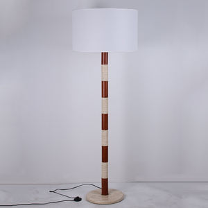 Nouveau produit, lampe de sol en <span class=keywords><strong>travertin</strong></span>, éclairage d'intérieur, abat-jour en tissu blanc, lampe de chevet moderne LED E27 pour salon, chambre à coucher, hôtel - Product Image 5