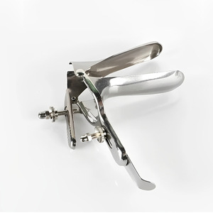 Edelstahl Vaginaldilatator Untersuchungspinzette Gynäkologischer Medikamentenapplikator Zervixuntersuchungsspekulum - Product Image 2