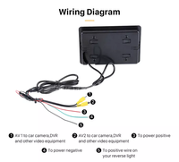 Monitor de Espejo Retrovisor LCD TFT IPS de 7 Pulgadas con Entrada de Video de Doble Canal para Sistemas de Monitoreo de Camiones y Vehículos Grandes