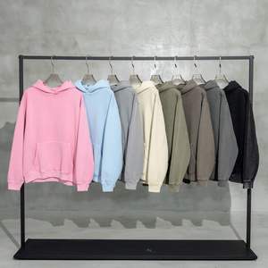 Sudadera con Capucha Yingling de Gran Tamaño para Hombre, Estilo Vintage, Lavado Ácido, Estampada, de Algodón Ecológico - Product Image 1