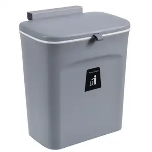 wholesale fancy household bathroom hanging kitchen plastic trash bin garbage can with lid