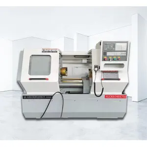1 meter 52mm 2 axis cnc turning lathe machine siemens 2 axis automatic metal cnc lathe cutting machine price list ALCK6140