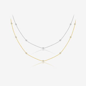 Colliers FUAMAY pour femmes, collier en argent 925, charmes dorés pour femmes, collier en zircon - Product Image 1