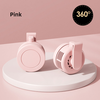 Mini ventilateur portatif USB rechargeable, 5 heures d'autonomie, petit ventilateur silencieux avec moteur sans balais, ventilateur de poche et de bureau
