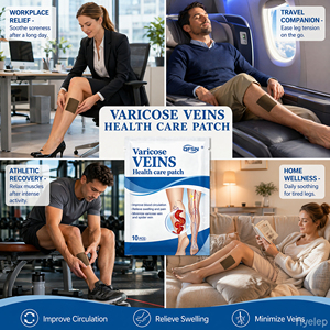 Parche Transpirable <span class=keywords><strong>para</strong></span> el Cuidado de <span class=keywords><strong>las</strong></span> Venas Varicosas, Parche <span class=keywords><strong>para</strong></span> Piernas Cansadas - Product Image 3