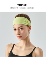 Diadema Deportiva de Color Sólido para Yoga, Transpirable, Absorbente de Sudor, Antideslizante, para Gimnasio, Venta al Por Mayor de Fábrica
