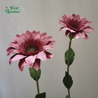 Meilleure vente de papier artificiel fait main géant faux tournesol scène de mariage accessoire d'événement décorations intérieures et extérieures