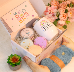 Personalizado sentir <span class=keywords><strong>mejor</strong></span> pronto regalo cesta spa velas perfumadas, regalo de conseguir bien pronto Paquete de regalo - Product Image 2