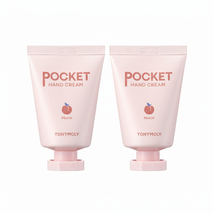 Tony Moly Pocket crema per le mani vegano pesca profumo 2ea 30ml lozione sbiancante acido ialuronico biologico vitamina C scatola di lavanda fornito - Product Image 1