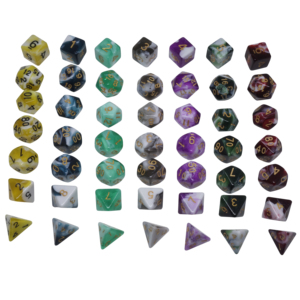 Bulk Wholesale Custom D4 D6 D8 D10 D12 <strong>D20</strong> D% Two-tone Plastic Polyhedral RPG Game Set <strong>Dice</strong> - Product Image 5
