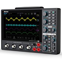Oscilloscope numérique portable Micsig MHO14-100 MHO14-200 100 MHz 200 MHz 12 bits 4 canaux 1 GSa/s avec multimètre