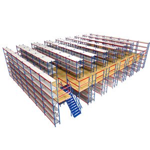 Mezzanine Storage <b>Racks</b> Heavy Duty Modular Steel Platform Customizable For Warehouse Storage - Product Image 2