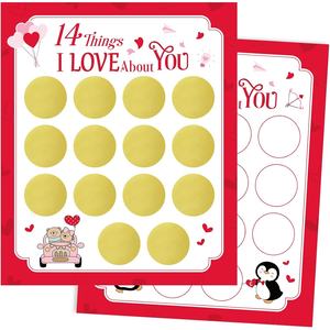 DIY <strong>Valentines</strong> Day Things I Love About You <strong>Card</strong> for <strong>Husband</strong> Wife Boyfriend Girlfriend Personalized <strong>Valentines</strong> Scratch Off <strong>Cards</strong> - Product Image 1