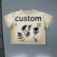 T-shirt classique respirant à col rond et manches courtes, coupe ample, imprimé intégral, style hip-hop, anti-rétrécissement, pour le streetwear – Nouveauté fournisseur