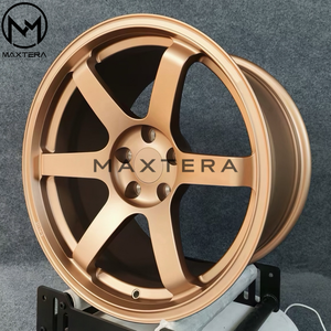 Rines de Aleación Maxtera Forged Custom <span class=keywords><strong>TE37</strong></span> SAGA SL PLUS Estilo JDM para Supra GR Yaris Civic Type R WRX STI Golf GTI BMW M3 M4 - Product Image 3