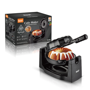 เครื่องทำวาฟเฟิล RAF 1800W ขนาด 21 ซม. แบบหมุนได้ สำหรับใช้ในครัวเรือน ขนาดใหญ่ ให้ความร้อนสม่ำเสมอ แผ่นเคลือบกันติด ทำเค้กได้หลากหลายรูปแบบ - Product Image 1