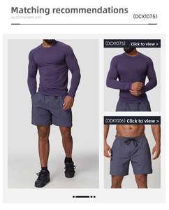 T-<span class=keywords><strong>shirt</strong></span> de sport pour <span class=keywords><strong>homme</strong></span>, sans couture, jacquard, fitness, entraînement, yoga, séchage rapide, manches longues, t-<span class=keywords><strong>shirt</strong></span> de course <span class=keywords><strong>slim</strong></span> <span class=keywords><strong>fit</strong></span> pour <span class=keywords><strong>homme</strong></span>, séchage rapide - Product Image 6