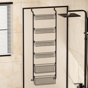 Estante <span class=keywords><strong>de</strong></span> especias <span class=keywords><strong>de</strong></span> 6 niveles para <span class=keywords><strong>la</strong></span> parte trasera <span class=keywords><strong>de</strong></span> <span class=keywords><strong>la</strong></span> puerta, organizador <span class=keywords><strong>de</strong></span> despensa metálico colgante sobre <span class=keywords><strong>la</strong></span> puerta para <span class=keywords><strong>cocina</strong></span> y dormitorio - Product Image 2