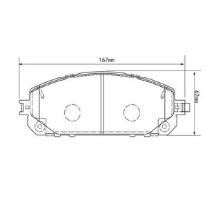 <span class=keywords><strong>Plaquettes</strong></span> <span class=keywords><strong>de</strong></span> <span class=keywords><strong>frein</strong></span> à disque avant en matériau semi-métal-céramique D1843-8932 pour Chrysler Dodge Dart 2012- - Product Image 5