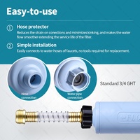 Filter air luar ruangan untuk mendaki dan berkemah, filter air portabel, mengurangi filter RV logam berat dengan sertifikasi NSF