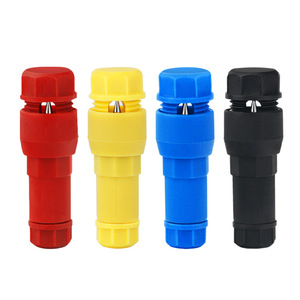 Pin Type Terminal Block 1P 1-Core Quick Disconnect PC Material Electrical Engineering Red Yellow Blue Black - Product Image 1