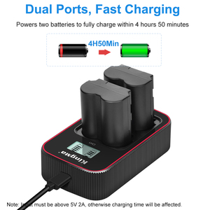KingMa-Batería de NP-W235 NPW235 y BM058, nuevo kit de cargador dual <span class=keywords><strong>LCD</strong></span> inteligente para Fujifilm T-X4 TX4 - Product Image 5