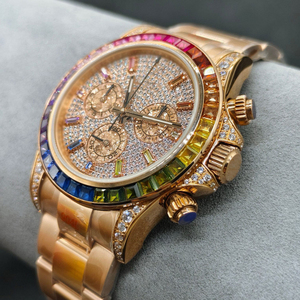 Reloj de Lujo con Diamantes Moissanite VVS, Función de Cronómetro y Movimiento Mecánico Totalmente Automático para Hombre - Product Image 3