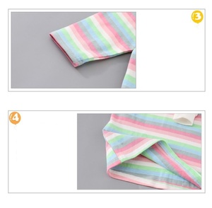 Ropa Infantil Barata al por Mayor, Sudaderas con Capucha Extra Grandes de Algodón Grueso para Bebés, con Diseño de Arcoíris Liso - Product Image 6