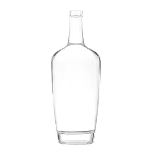 Bouteilles vides en verre de Vodka, whisky, alcool, spiritueux, 750ml