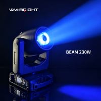 Projecteur à tête mobile 230W IP20 à double prisme (empilable) avec zoom DMX512 et anneau lumineux pour discothèques, DJ et événements de mariage