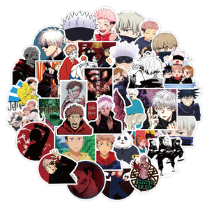 Paquete de 100 Pegatinas Japonesas de <span class=keywords><strong>Anime</strong></span>, Pegatinas de Vinilo Impermeables Personalizadas, Pegatinas de Dibujos Animados Japoneses para Impresión, Suministros para Álbumes de Recortes - Product Image 1