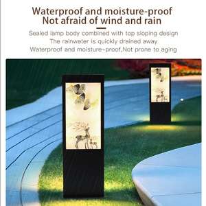 Haute Qualité Extérieure En Aluminium IP65 Pelouse Lumières Maison Cour Villa Décoration Solaire LED pour <span class=keywords><strong>Terrasse</strong></span> Jardin Loisirs Zone Disposition - Product Image 2