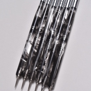 Pinceau à ongles en acrylique KADS Kolinsky Sable, double embout, stylo pour nail art, extension d'ongles en cristal, outil de sculpture 3D pour manucure - Product Image 6