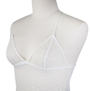 Polka Dot Transparent Slip Kleid Nachthemd Pyjamas Frauen Dessous Spitze Nachtwäsche Großhandel Nachthemd Dessous - Product Image 6