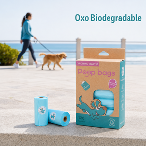 Bolsas para Desechos de Mascotas Oxo PE ASTM D6954 de Marca Privada de Fábrica, Bolsas Resistentes a Fugas para Venta al por Mayor, Embalaje con Logotipo y Color Personalizados - Product Image 2