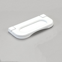 Bouton moderne en aluminium blanc simple Poignée de porte design invisible pour armoire de chambre à coucher Armoire Commode Cuisine Zinc