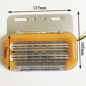 Camion <span class=keywords><strong>remorque</strong></span> côté lampe LED 24V cascade clignotants feux <span class=keywords><strong>de</strong></span> sol Guide <span class=keywords><strong>eau</strong></span> réglage cuivre Rivets multicolore étanche - Product Image 2