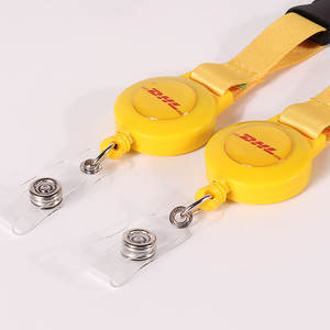 Özel Polyester hayır Minimum sipariş kimlik rozetleri için çocuklar boyunluklar için geri çekilebilir makaralı isimlik tutucu kordon - Product Image 6