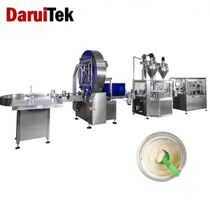Auger Filler Spices Chili Coffee Milk Powder Jar Automatic Bottle Screw Powder Filling Machine Capping Labeling Packing Line